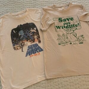 Lot of 2 Abercrombie Kids Star Wars Tee Shirts, Size 13/14
